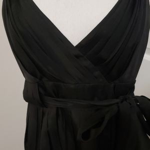 Black silk cocktail dress sz 10